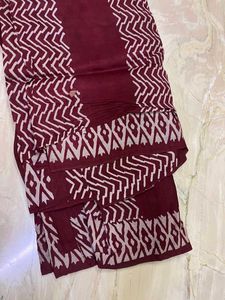 Elegant Maroon Pure Silk Saree