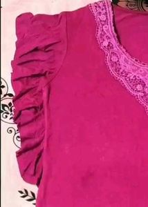 Casual Solid Women Pink Top