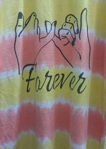 Orange Yellow Colour Girl Top