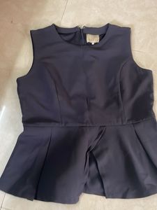Black Peplum Top