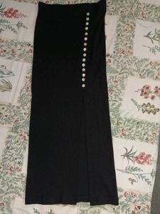 zara black skirt