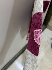 Women Pink White Wool Sweater