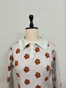 Floral Knit Sweater