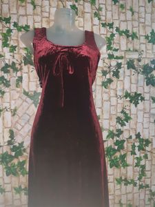 Burgundy😍Velvet Gown