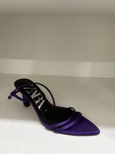 Zara Satin Sling back Heel