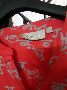 Stylish Red Printed Top