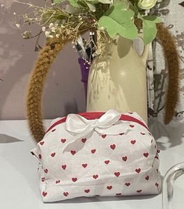 Heart Print Pouch