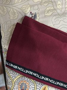 United Colors Of Benetton Burgundy Leggings
