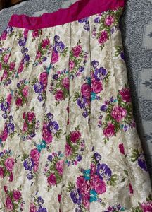Floral Print Skirt