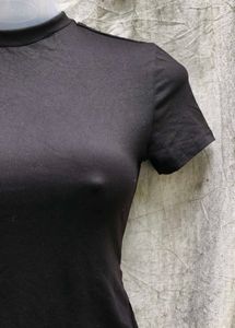 Black Bodysuit Top