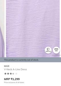 V-Neck A-Line Dress