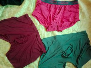 Men Silk Seamless Trunks 3 Pack