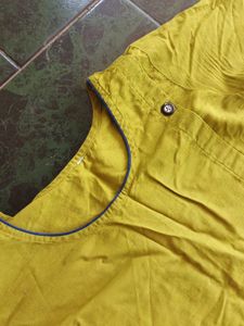 Yellow Cotton Kurta