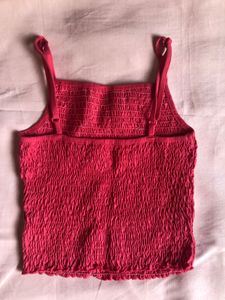 Pink-Red Spaghetti-Tank Top