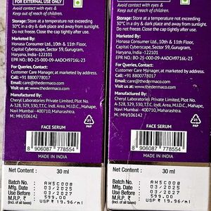 The Derma Co Face Serum