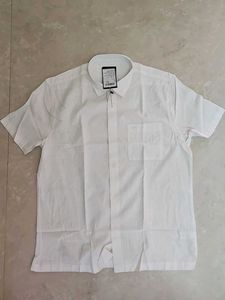 Flying Machine White Cotton Shirt