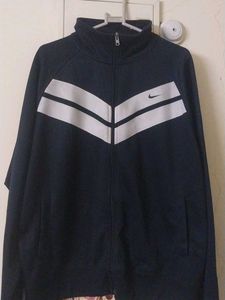 Nike Track Jacket - Navy & White