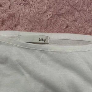 White Lace Trim Tank Top