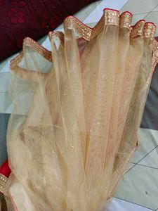 Red &amp; Gold Embroidered Lehenga
