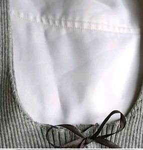 Bow Grey Top