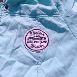 Women’s Mint Green Winter Jacket | Fur Hood