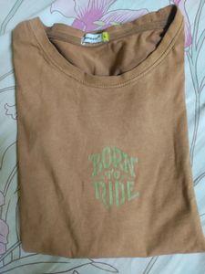 Unisex Brown Tshirt (Size-L)