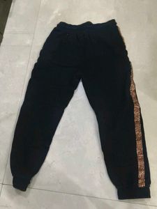 Black Joggers with Side Detail
