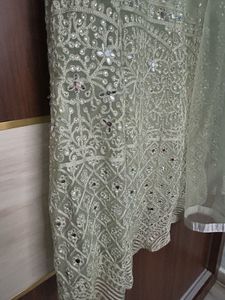 Sage Green Stunning Festive-Wear Lehenga 🧚🏻🥻