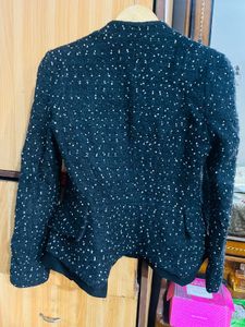 Black Stylist Blazer Woollen ❄️🤍