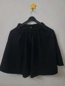 Western Style Mini Skirt In Black