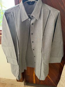 Stylish Grey Patterned Shirt