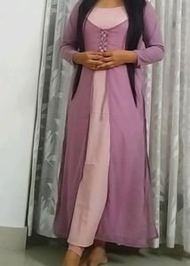 Georgette Coat Kameez 2 Piece
