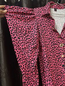 Pink Animal Print Top