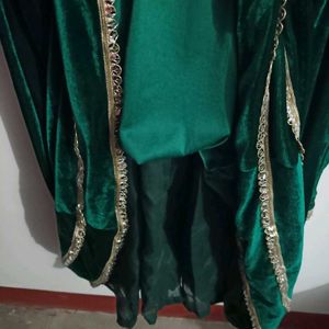 velvet gown with pant