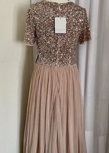 Blush Sequin Maxi Dress