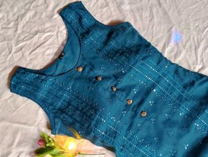 Ethnic long Kurti🎀💙