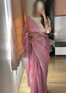 Elegant Pink zimmy chho saree