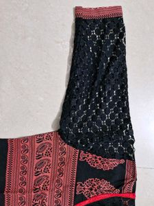 Rust/drak Pink Cotton Kurti