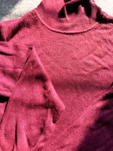NEW Burgundy Turtleneck Sweater