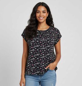 Smile &amp; Heart Print Top