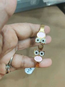 Anti Tarnish Owl Shape Openable Gold Bracelet