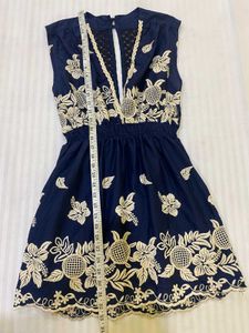 Floral Embroidered Mini Dress Bust 34-38