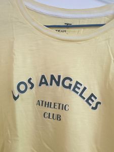 Team Spirit Yellow Los Angeles Tshirt price droppe