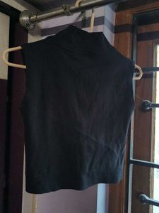 Sleeveless Black Top