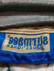 Designer Navy Blue Saree