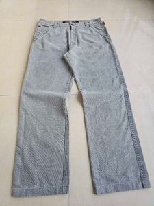 Gray Striped Pants |thrift jeans 36 waist
