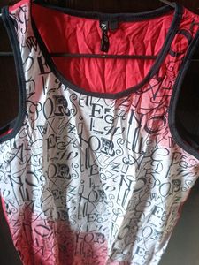 Trendy Graphic Print Inner vest