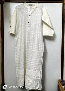 Ivory Embroidered  Kurta With Shristi Pant
