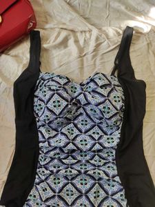 Printed Bodysuit Dress Top For Women