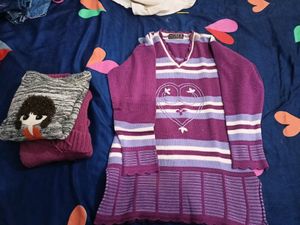 3 Woolen Top For Teenager Girls